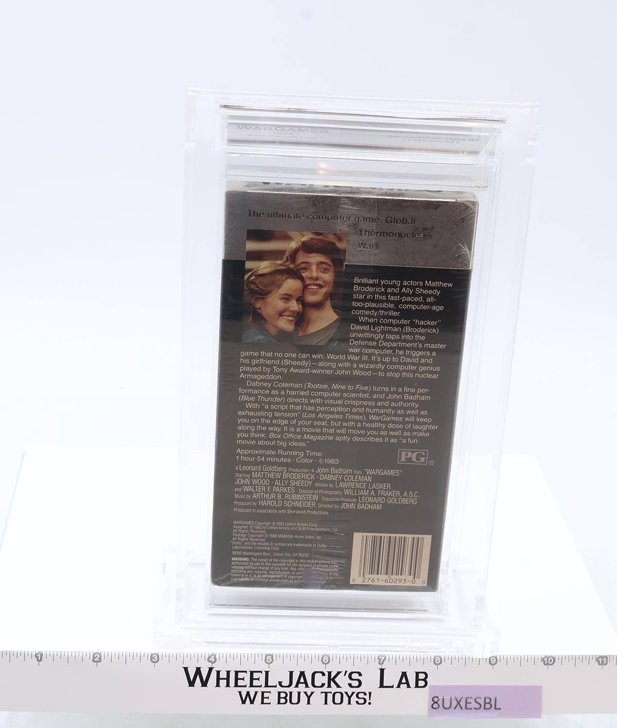Wargames 1983,1988 Slipcover Butterfly Sticker Seal MGM Beckett 8.0 / A- VHS