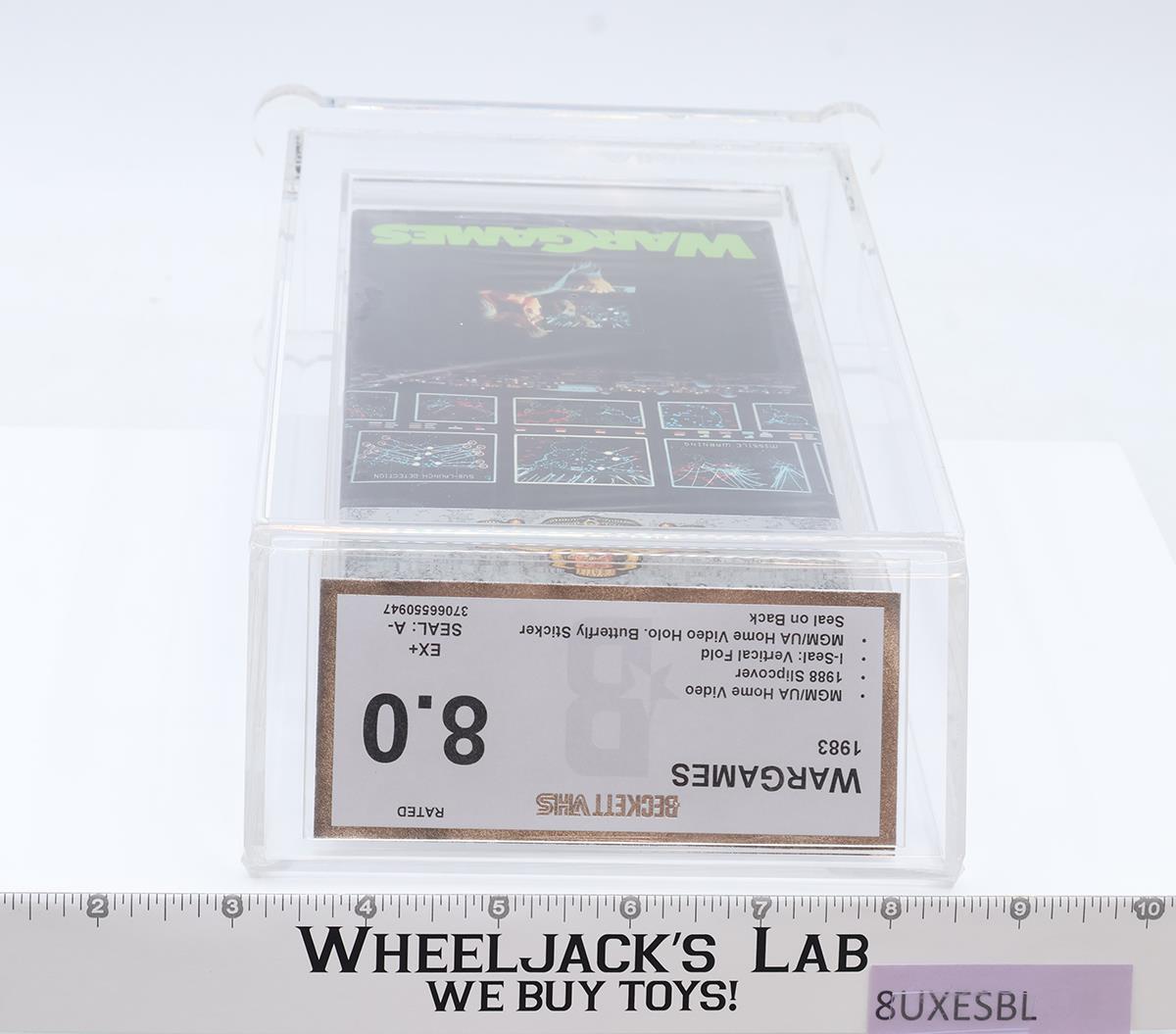 Wargames 1983,1988 Slipcover Butterfly Sticker Seal MGM Beckett 8.0 / A- VHS