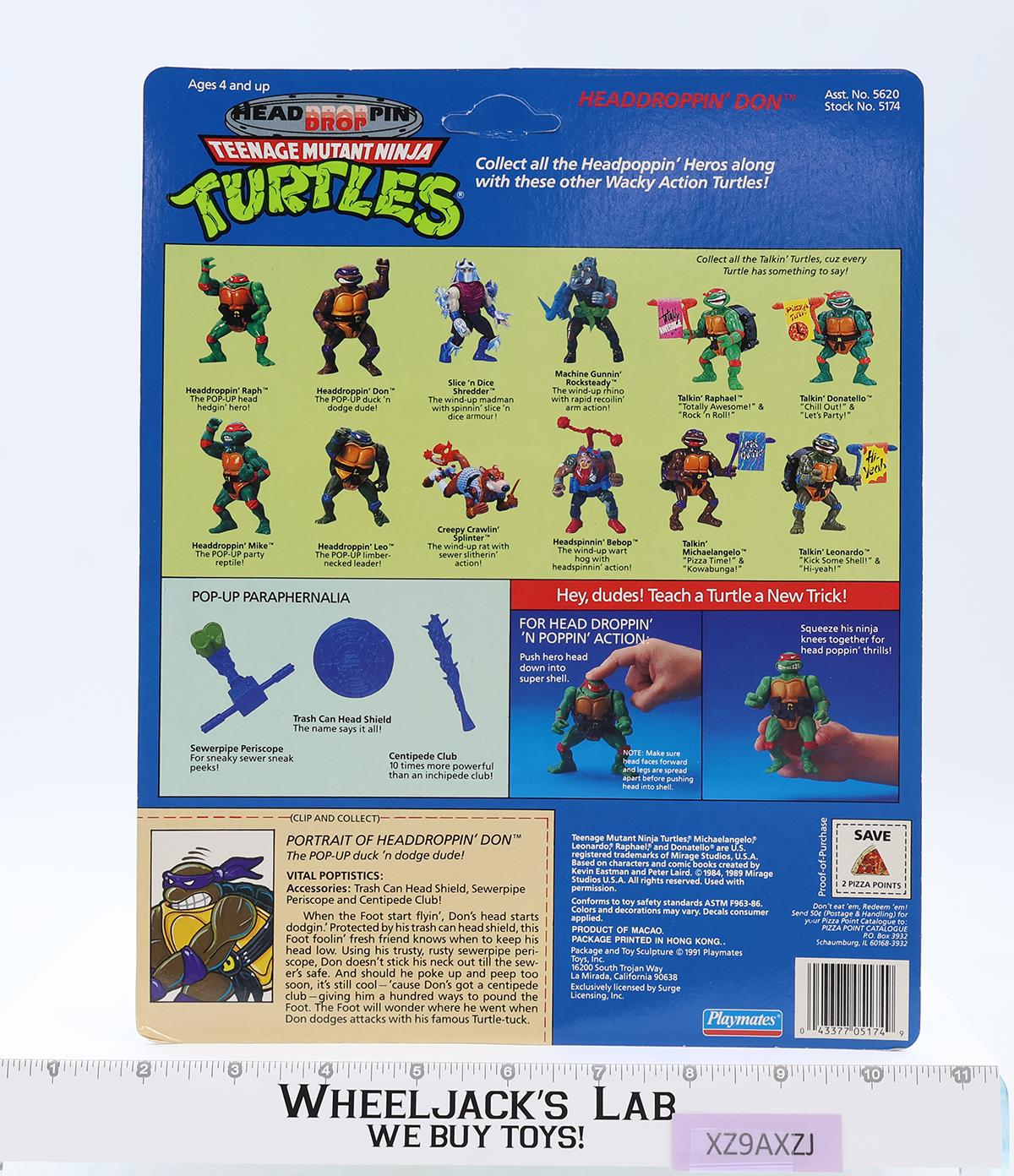 Head Droppin' Don Teenage Mutant Ninja Turtle TMNT 1991 Playmates NEW SEALED