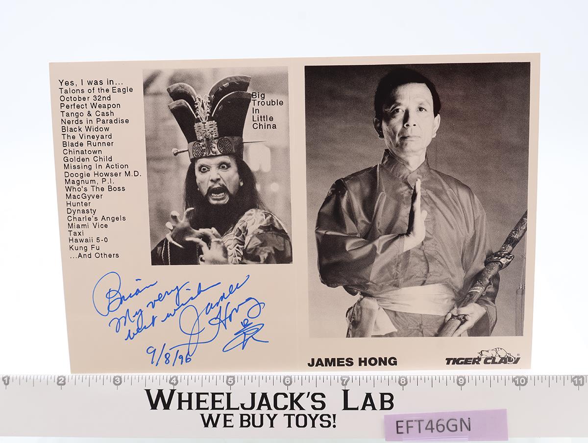 David Lo Pan Big Trouble in Little China James Hong AUTOGRAPHED 6x8 Photo