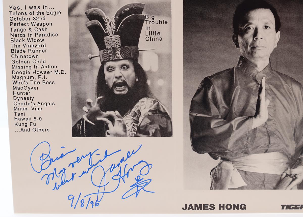 David Lo Pan Big Trouble in Little China James Hong AUTOGRAPHED 6x8 Photo