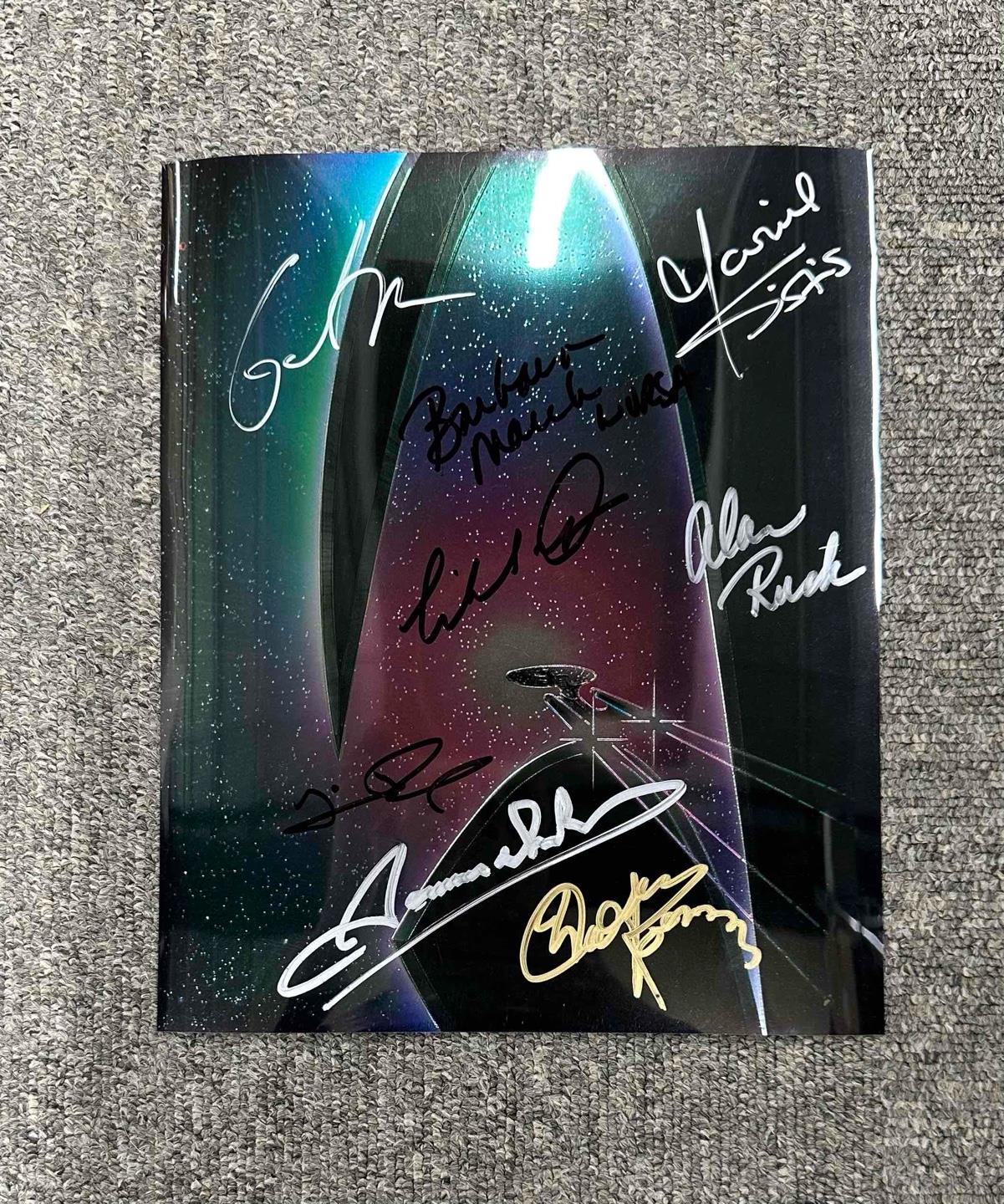 Cast of Star Trek Generations Signed AUTOGRAPHED Sirtis Doohan Koenig Dorn Russ