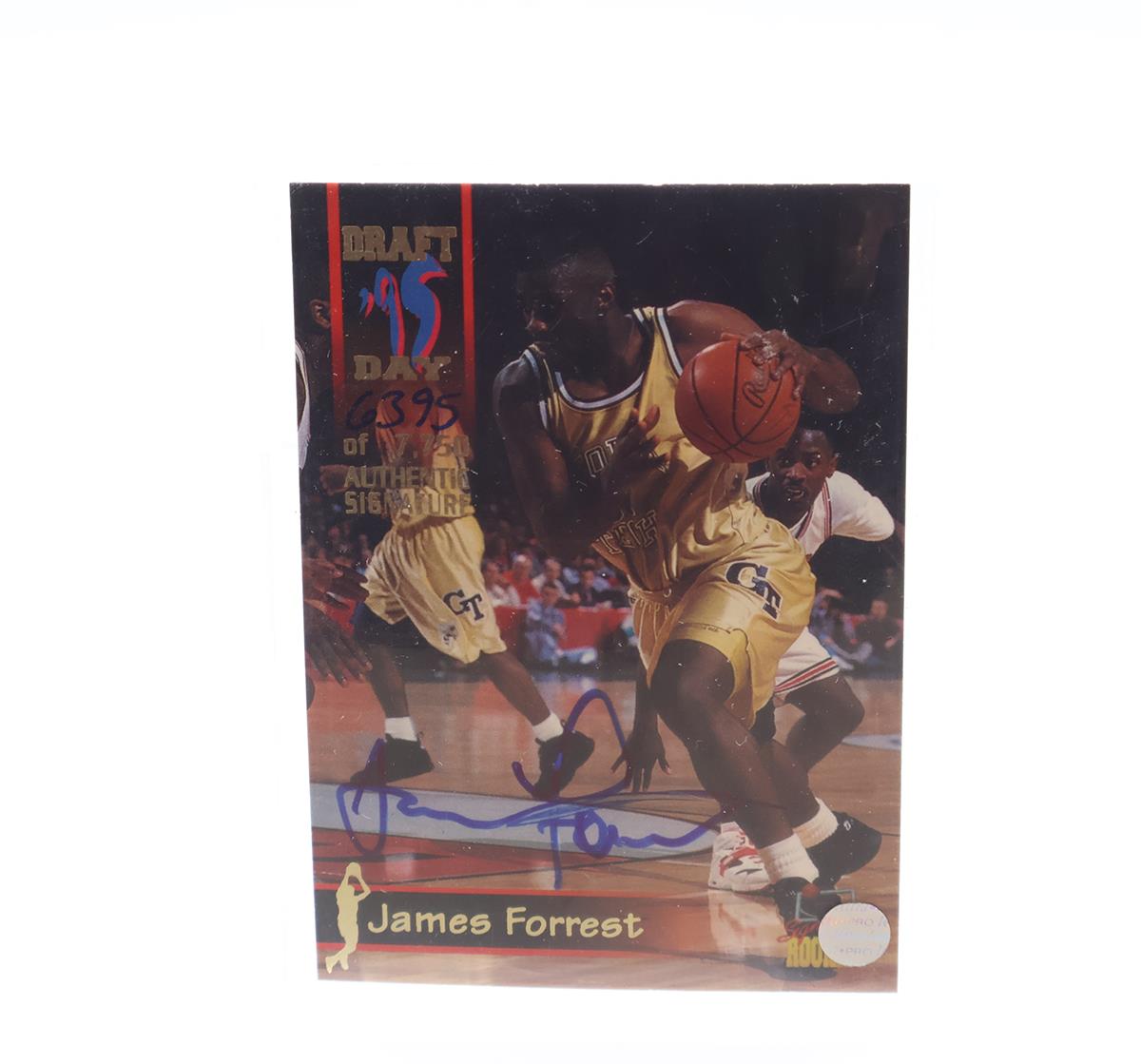James Forrest Draft Day AUTOGRAPHED 1995 Signature Rookies NBL Trading Card