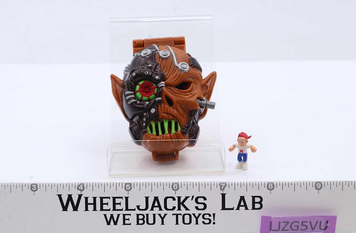 Skull Warrior Horror Heads 100% Complete 1992 Mighty Max Bluebird Toys Vintage