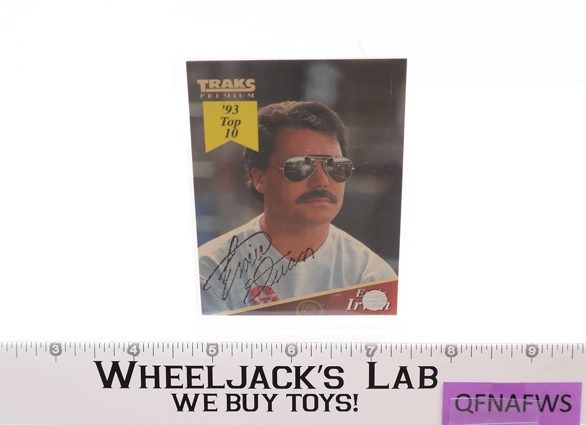 Ernie Irvan AUTOGRAPHED 1994 TRAKS Racing Premium NASCAR Trading Card