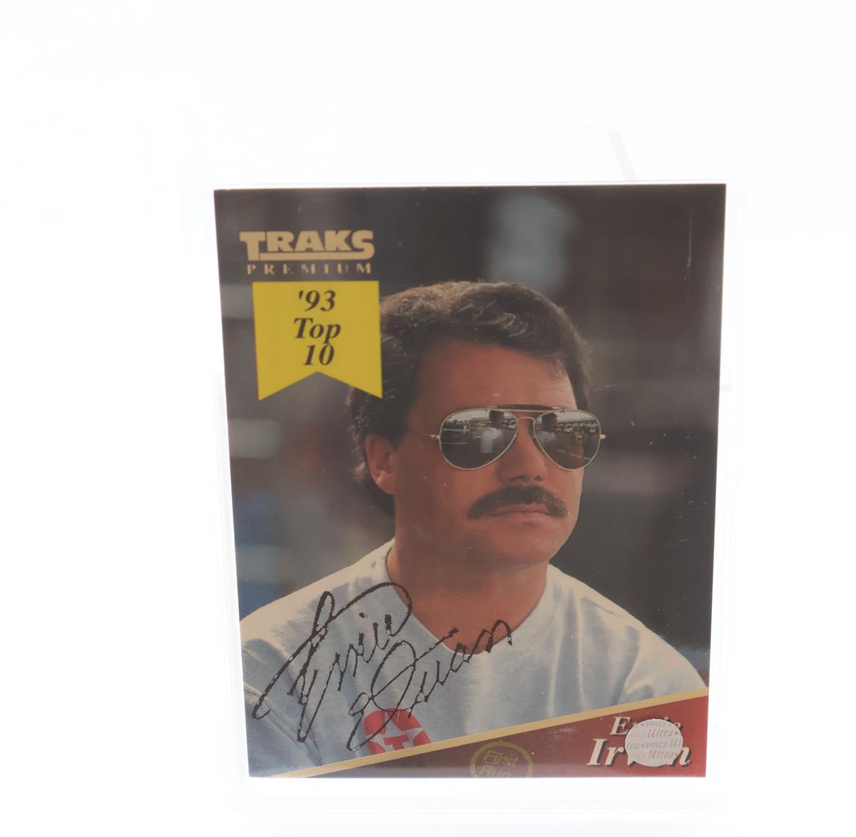 Ernie Irvan AUTOGRAPHED 1994 TRAKS Racing Premium NASCAR Trading Card
