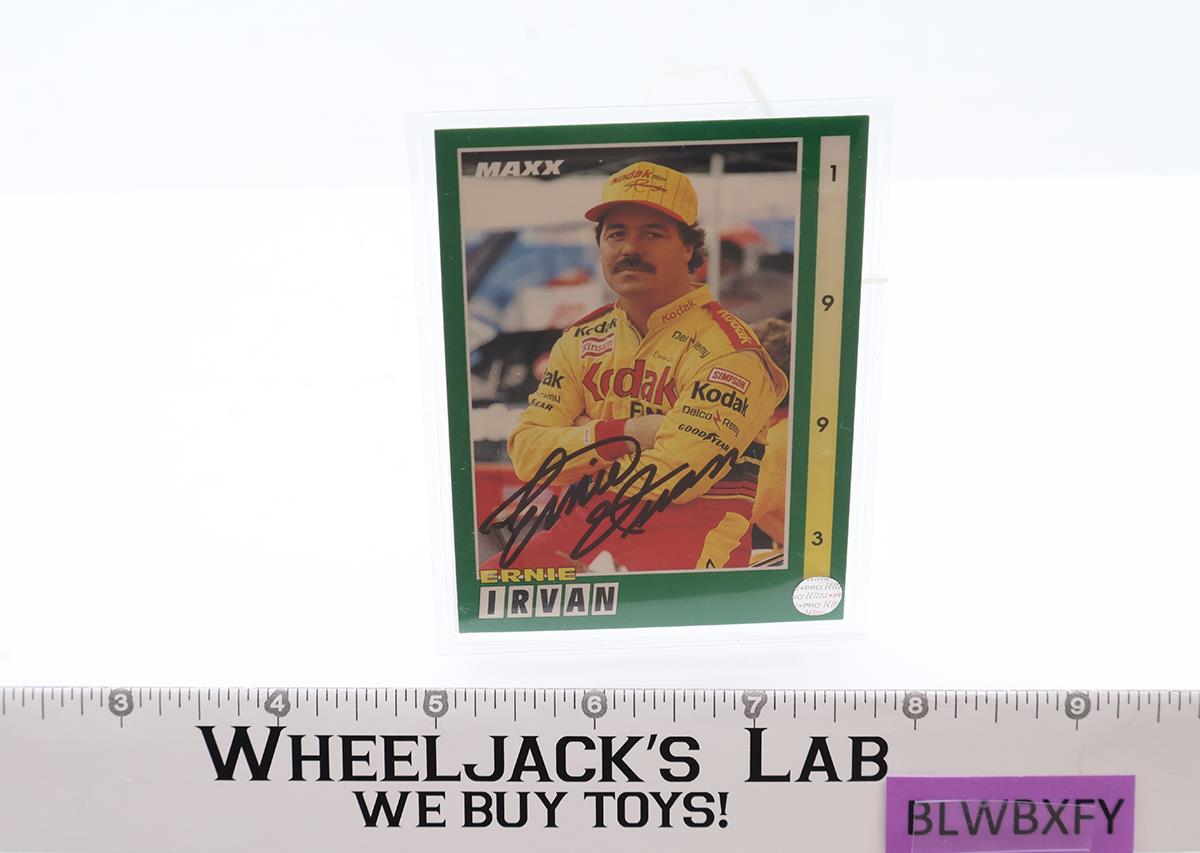 Ernie Irvan AUTOGRAPHED 1993 MAXX Racing NASCAR Trading Card