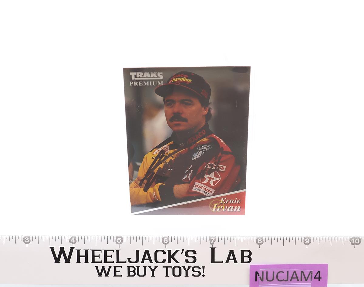 Ernie Irvan AUTOGRAPHED 1994 TRAKS Racing Premium NASCAR Trading Card