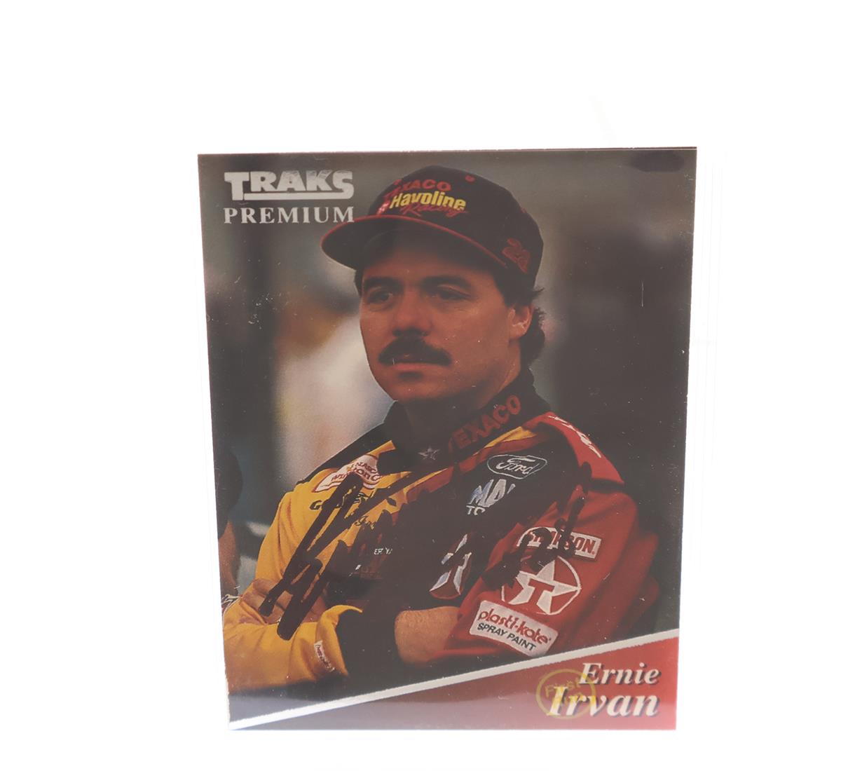 Ernie Irvan AUTOGRAPHED 1994 TRAKS Racing Premium NASCAR Trading Card