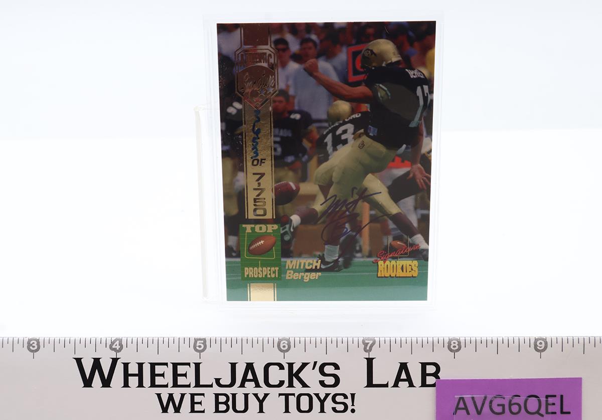 Mitch Berger Top Prospect AUTOGRAPHED 1994 Signature Rookies NFL Trading Card