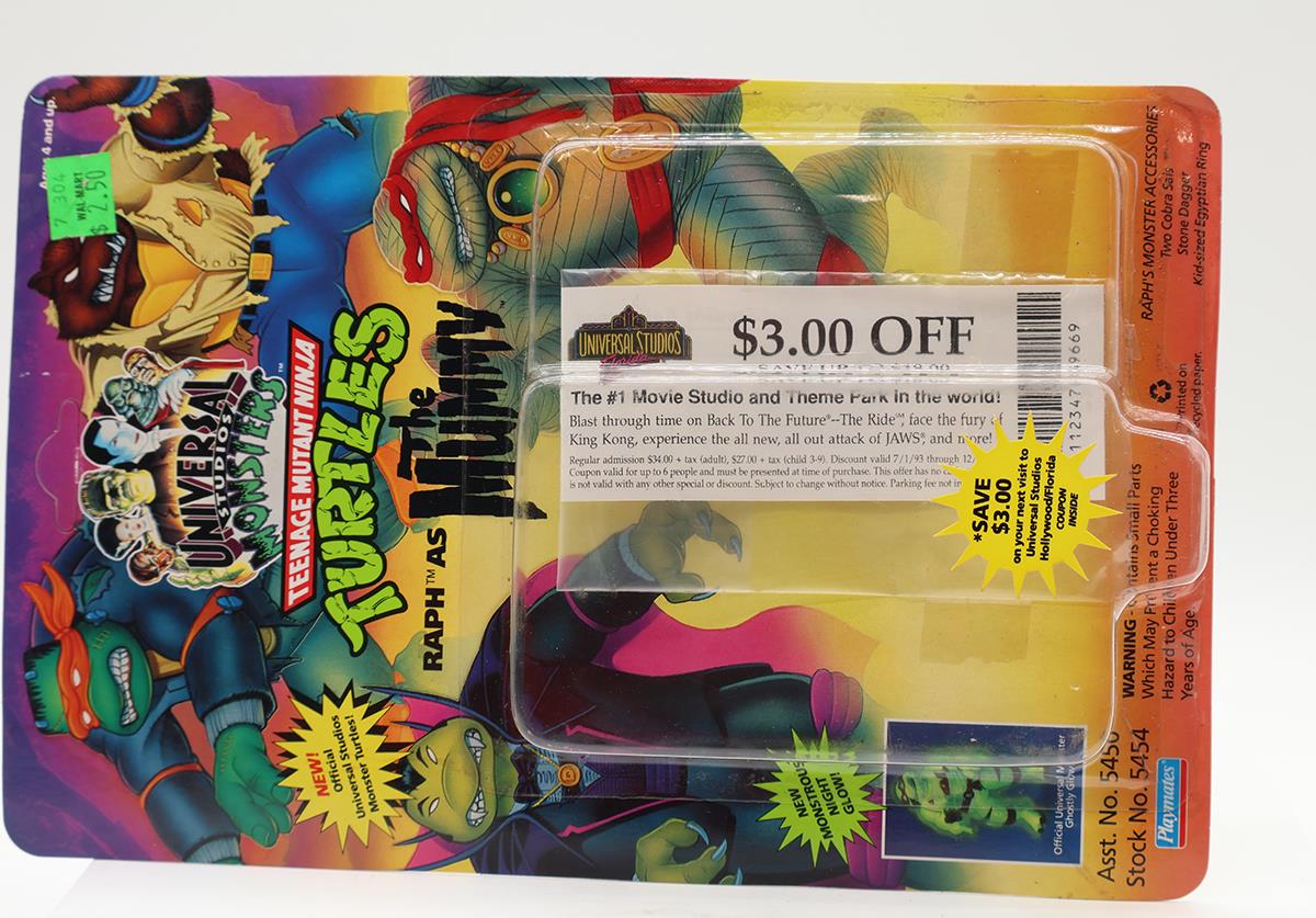 Raph the Mummy 100% Complete W/Card TMNT Universal Monsters 1993 Playmates