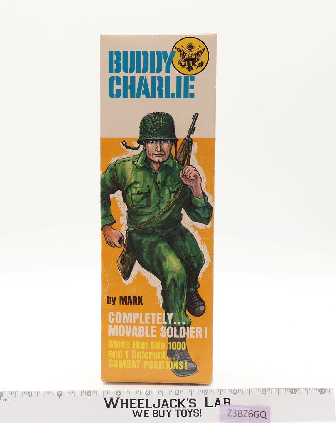 Buddy Charlie Soldier Movable Fighting Man 1965 W/Box Marx Vintage Action Figure