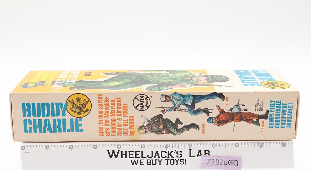 Buddy Charlie Soldier Movable Fighting Man 1965 W/Box Marx Vintage Action Figure