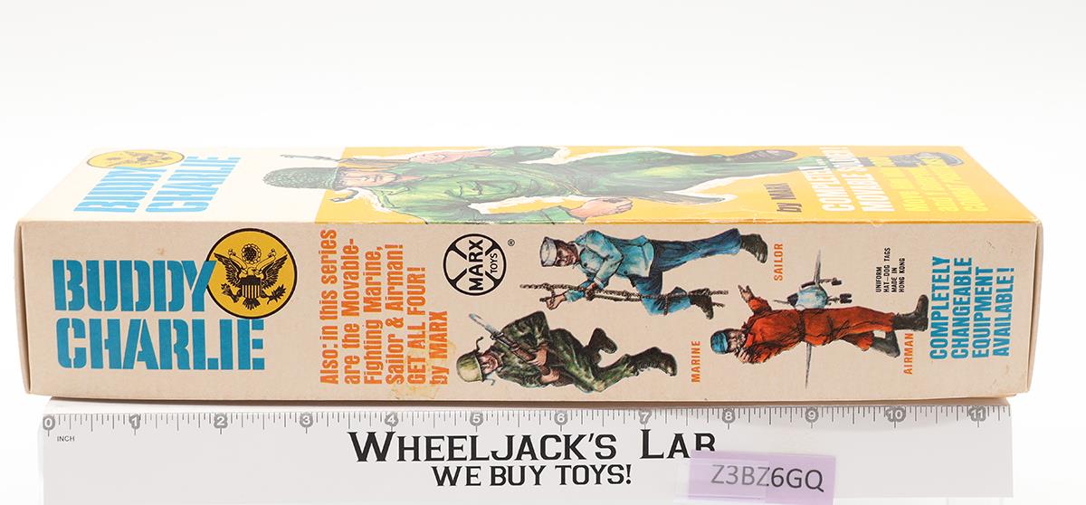 Buddy Charlie Soldier Movable Fighting Man 1965 W/Box Marx Vintage Action Figure