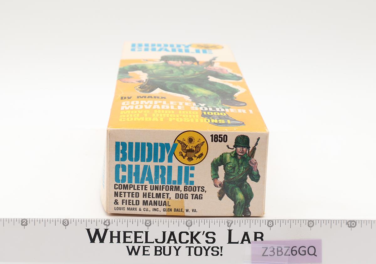 Buddy Charlie Soldier Movable Fighting Man 1965 W/Box Marx Vintage Action Figure
