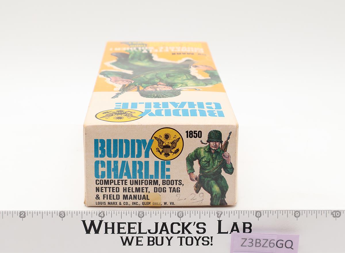 Buddy Charlie Soldier Movable Fighting Man 1965 W/Box Marx Vintage Action Figure