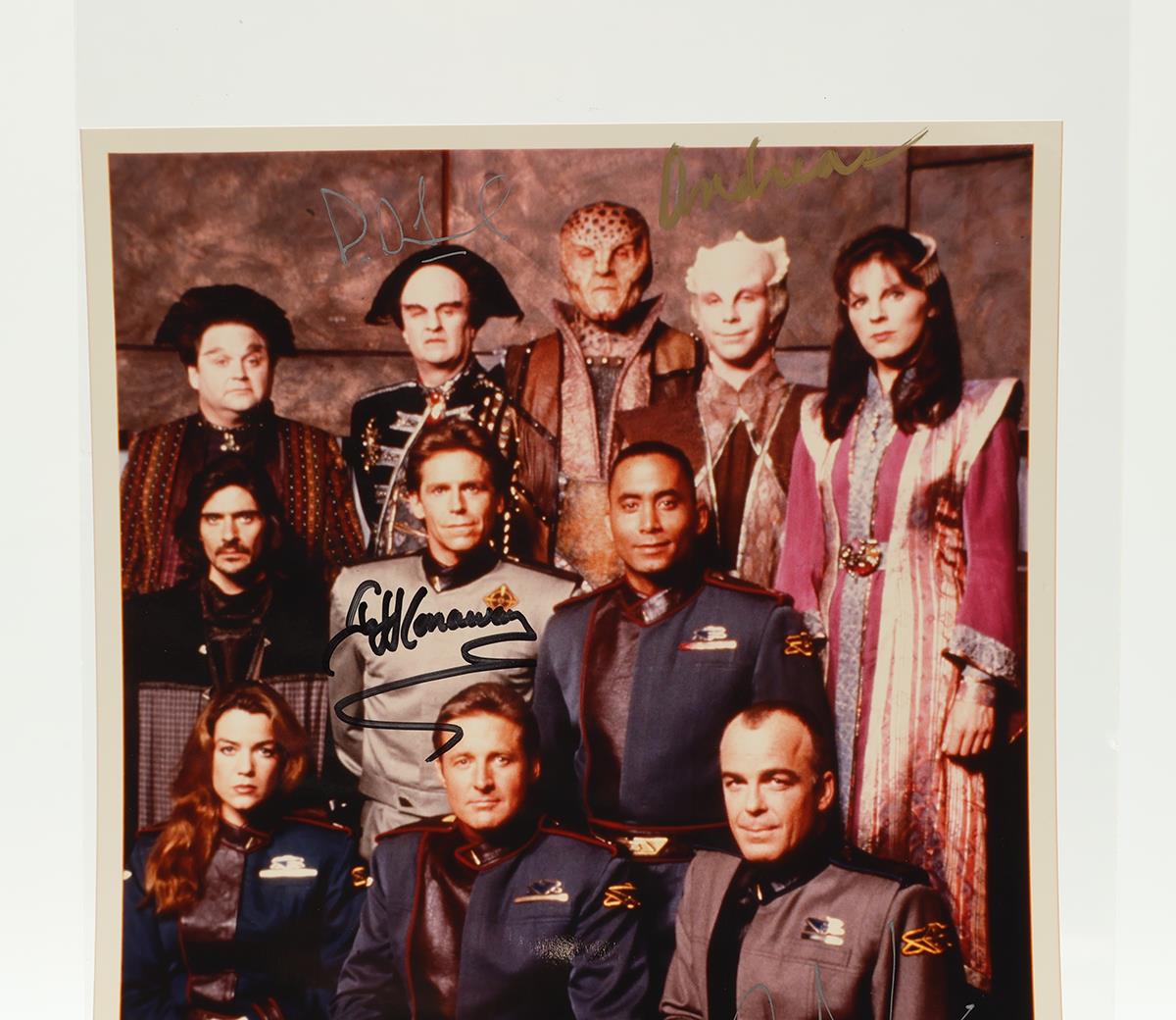 Cast of Babylon 5 AUTOGRAPHED Conaway Jurasik Doyle Katsulas 8x10 Picture