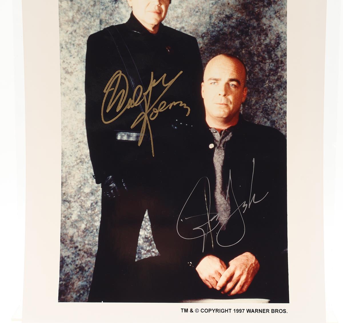 Alfred Bester / Michael Garibaldi Babylon 5 Doyle/Koenig AUTOGRAPHED 8x10 Photo