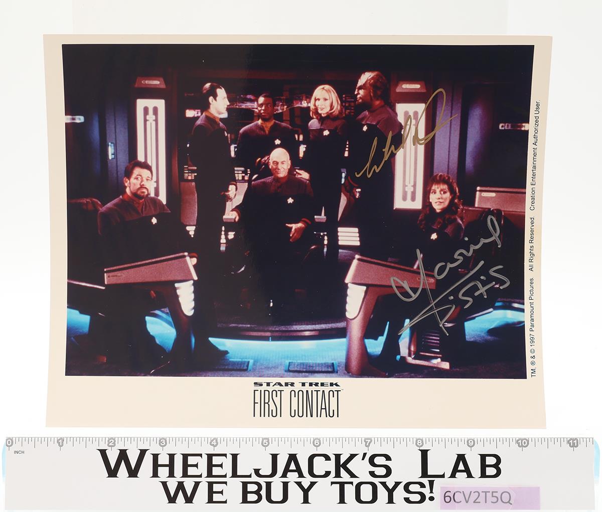 Worf / Deanna Troi Star Trek Michael Dorn / Marina Sirtis AUTOGRAPHED 8x10 Photo