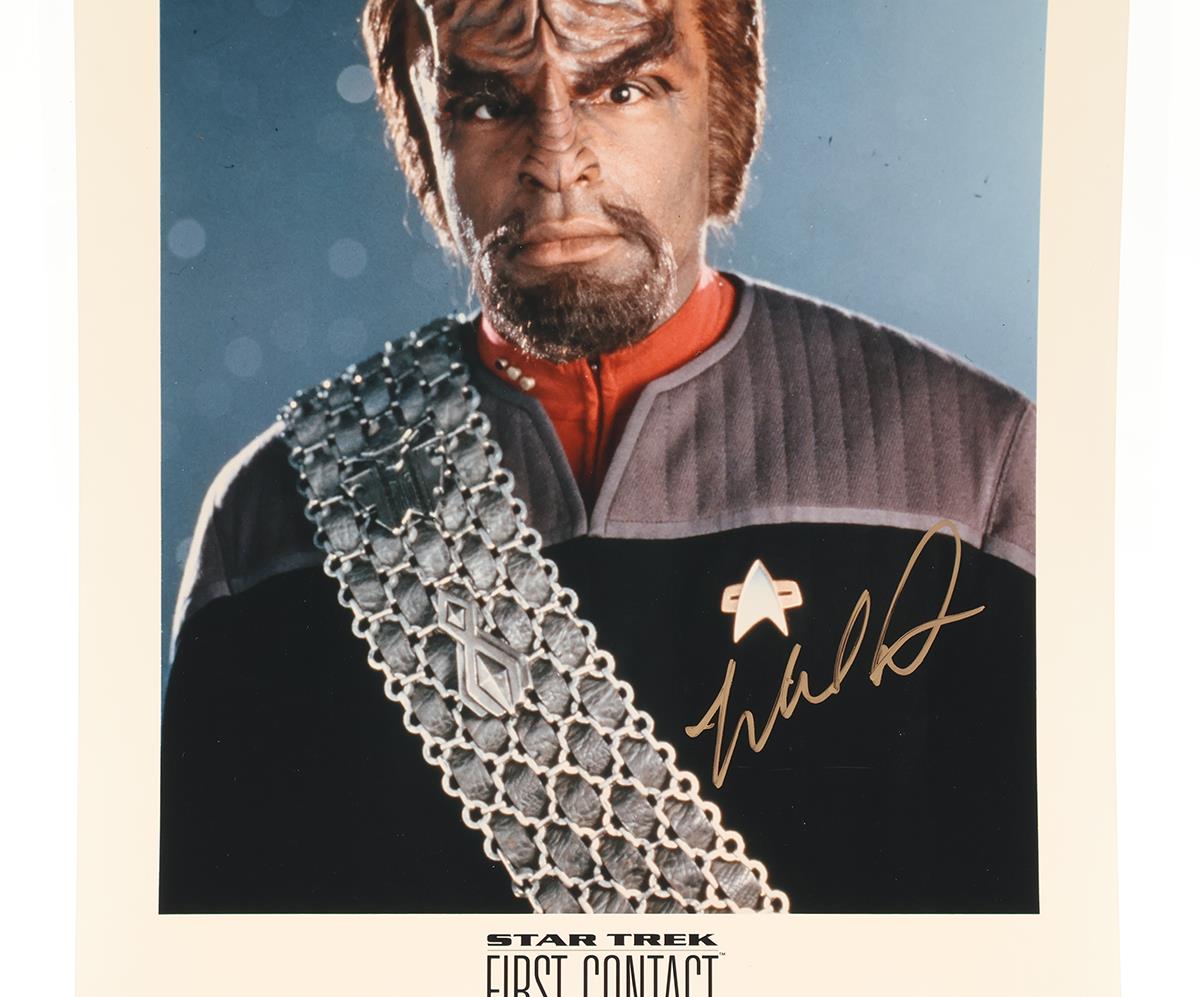 Commander Worf Star Trek Next Generation Michael Dorn AUTOGRAPHED Picture 8 x 10