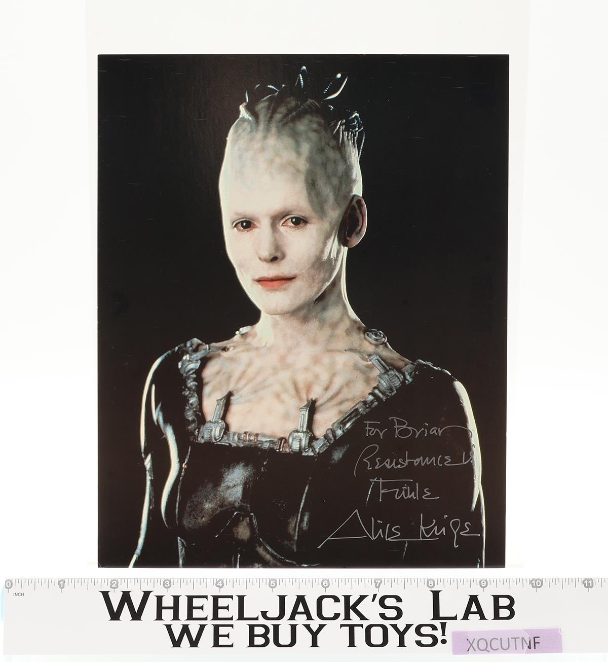 The Borg Queen Star Trek First Contact Alice Krige AUTOGRAPHED 8x10 Postcard