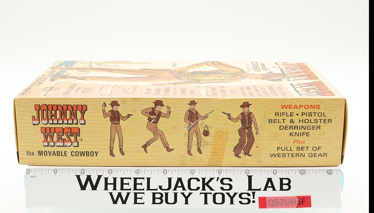 Johnny West 12" Movable Cowboy 1974 Best of the West Marx Vintage w/ Accessories