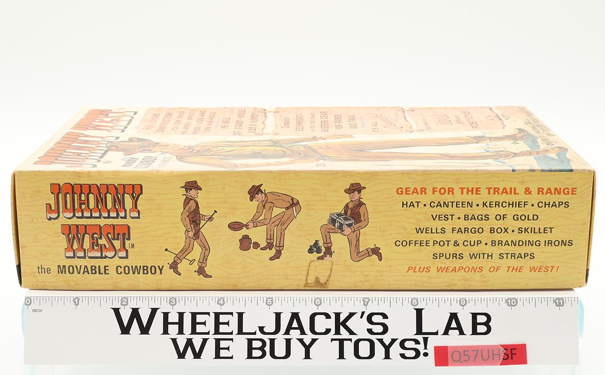 Johnny West 12" Movable Cowboy 1974 Best of the West Marx Vintage w/ Accessories