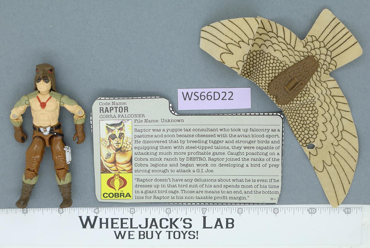 Raptor V1 G.I. Joe 1987 Hasbro Vintage Action Figure