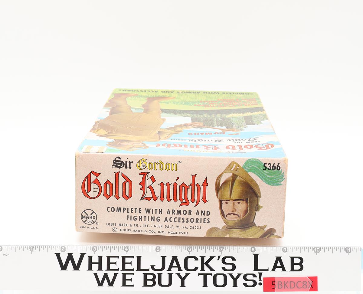 Sir Gordon Gold Knight Noble Knight Series 1960s Marx Vintage 12" Figure