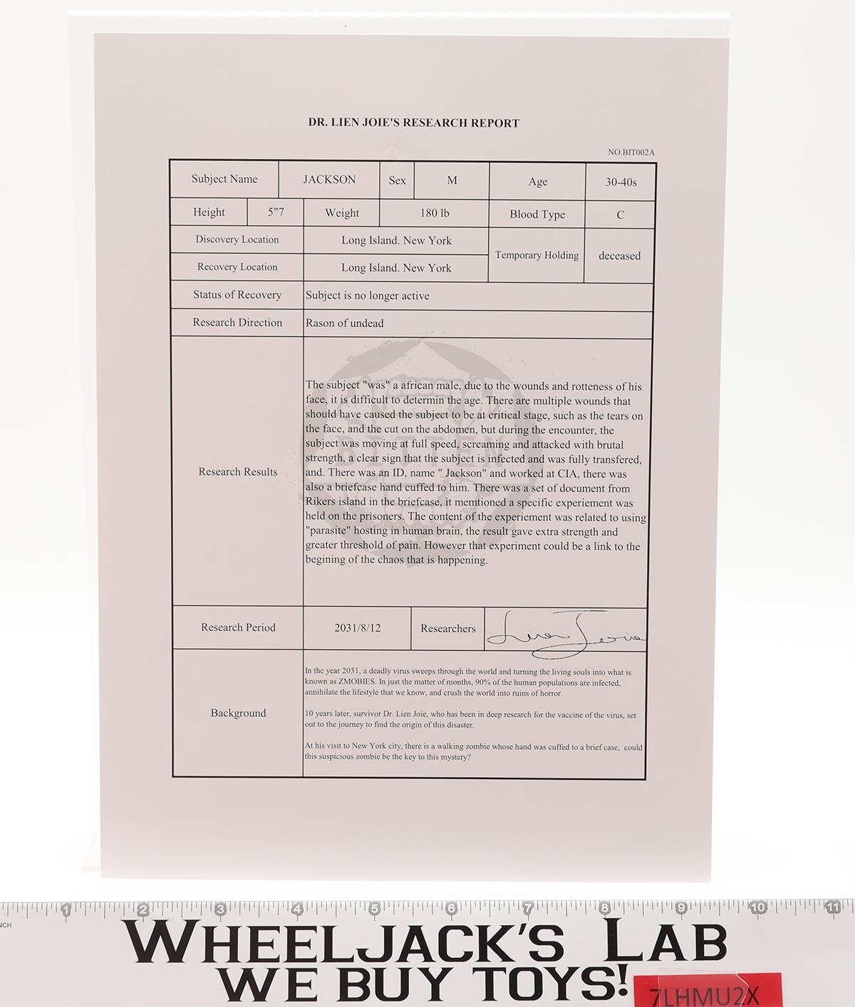 Jackson The Bitten Series 2023 Asmus Collectibles 1:6 Scale Figure NEW MIB