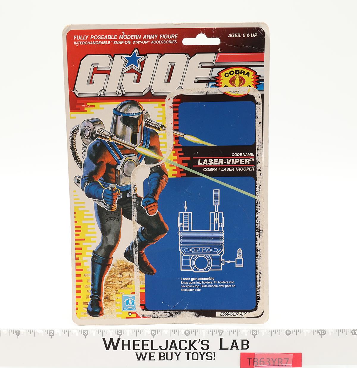 Laser Viper V1 100% Complete W/ Card 1990 G.I. Joe Hasbro Vintage Action Figure