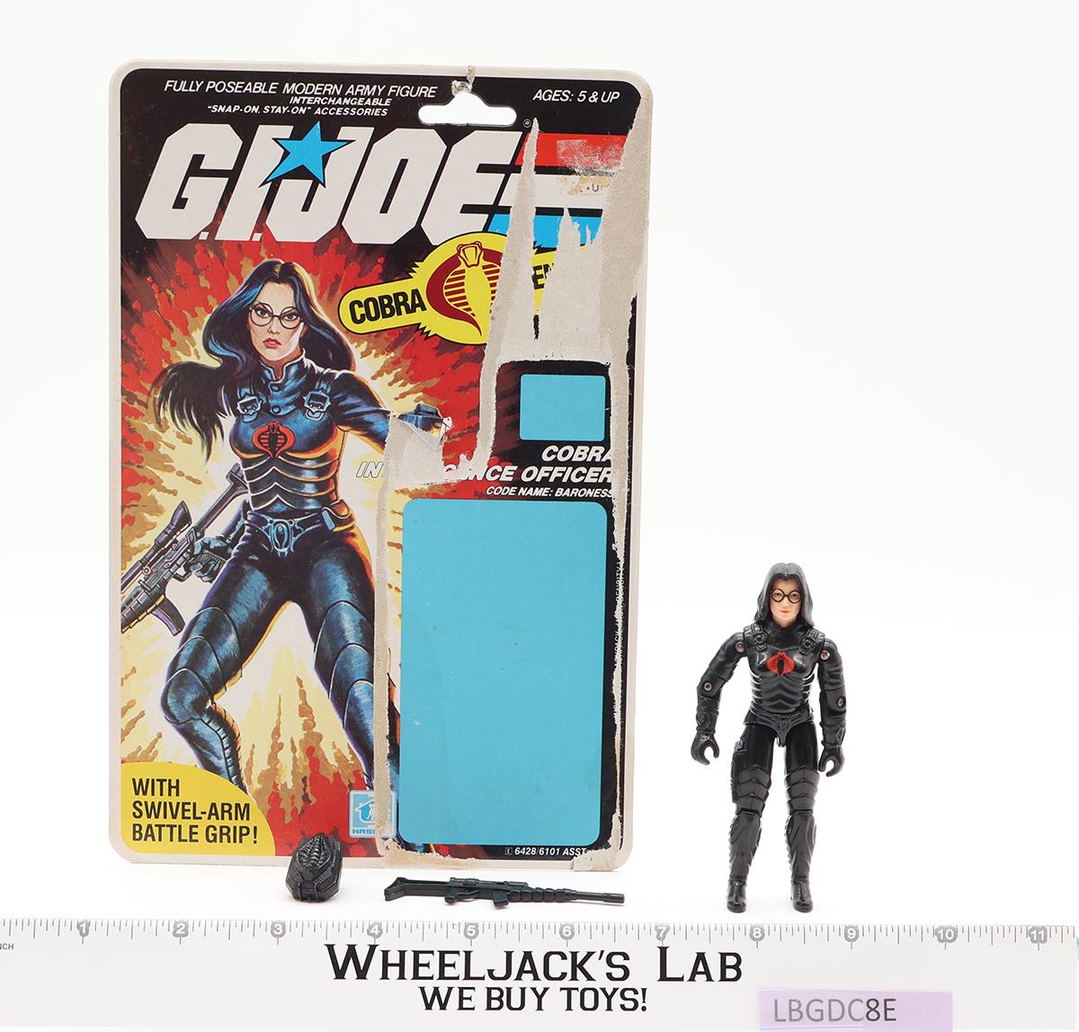 Baroness V1 Complete W/32 Cardback & Bubble 1984 G.I. Joe Hasbro Vintage Figure