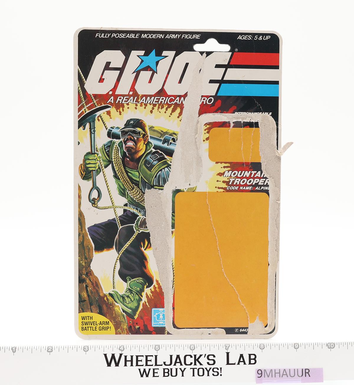 Alpine V1 100% Complete 34 Cardback 1985 G.I. Joe Hasbro Vintage Action Figure