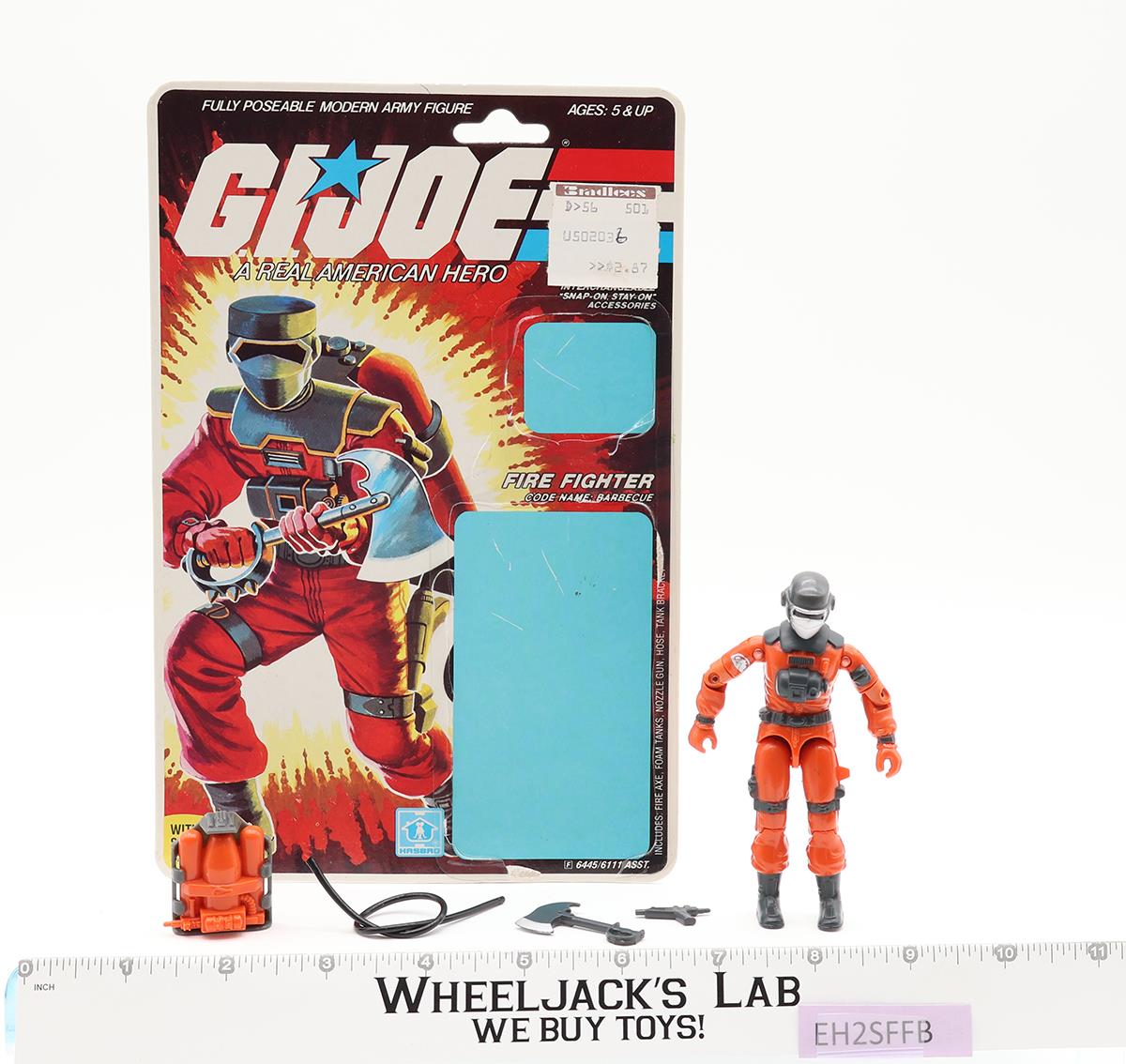 Barbecue V1 Complete 34 Cardback G.I. Joe 1985 Hasbro Vintage Action Figure