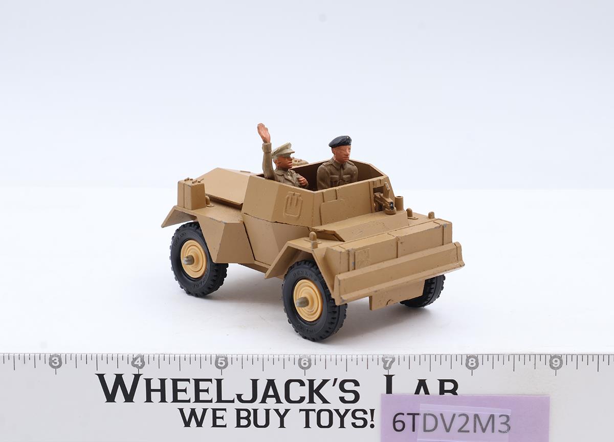 Scout Car Daimler MKII 1970 TAN #9781 Britain's LTD 4" w/Figures Made in England