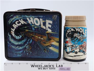 Black Hole Metal Lunch Box With Thermos Walt Disney 1979 by