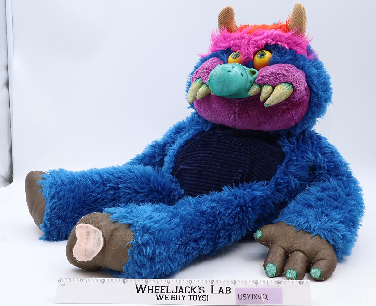 My Pet Monster W/ Handcuffs 1986 Amtoy Vintage 24" Plush Toy Stuffed Animal
