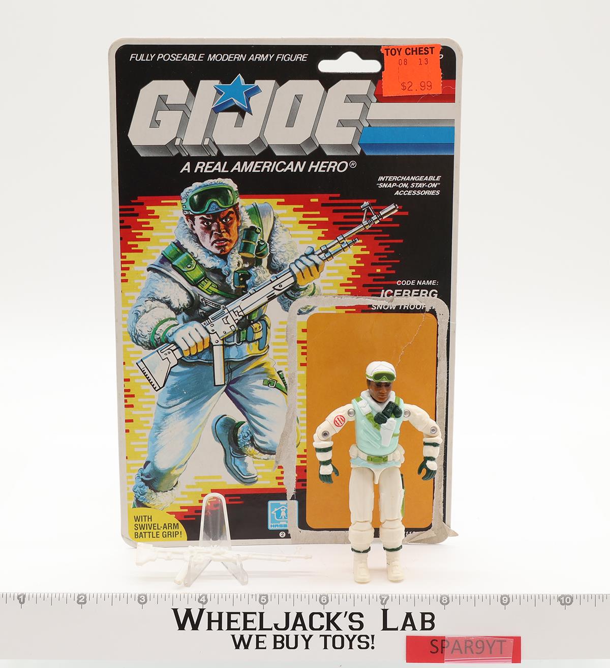 Iceberg V1 100% Complete W/ 36 CARDBACK 1986 GI Joe Hasbro Vintage Action Figure