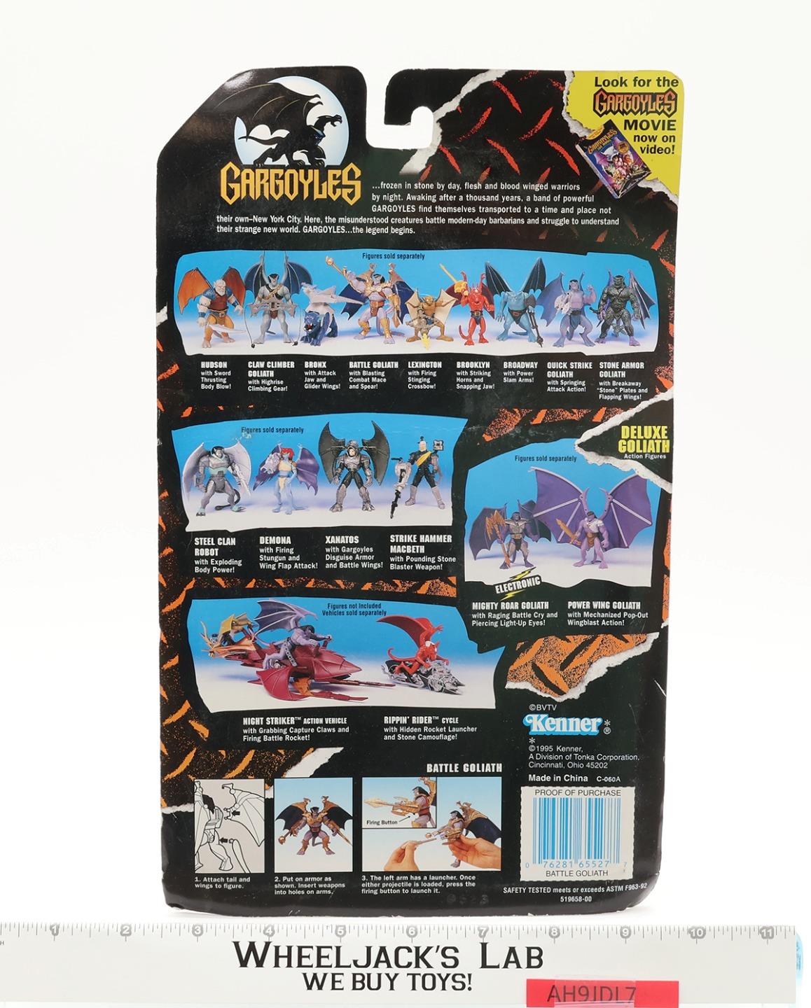 Gargoyles Battle Goliath With Mace and Spear Kenner 1996 Action Figure MOSC