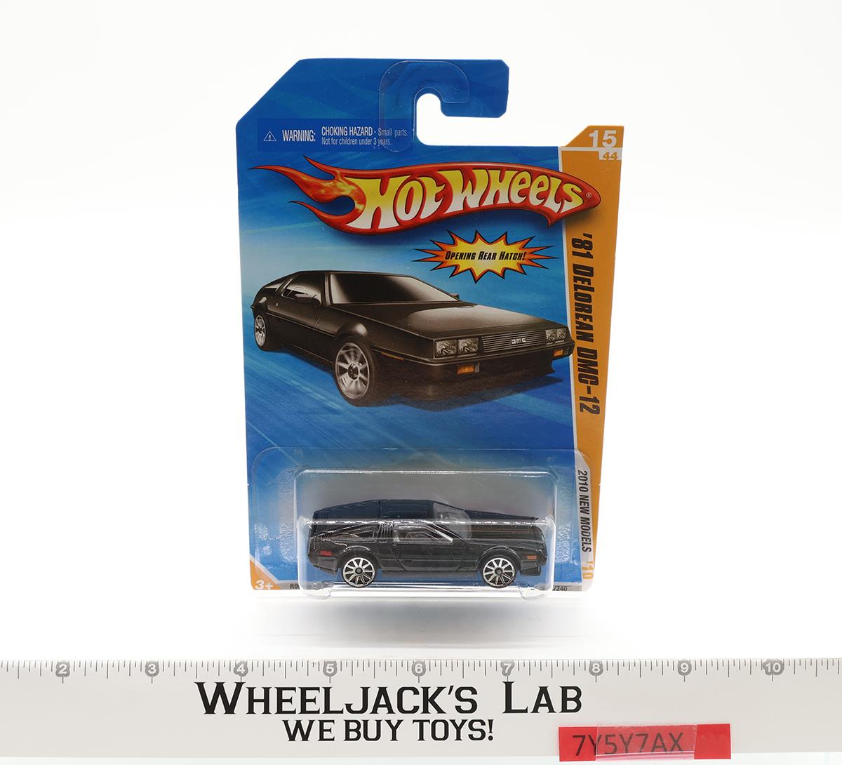 Hot Wheels 81 Delorean DMC-12 2010 New Models Long Card 15/44 NEW SEALED
