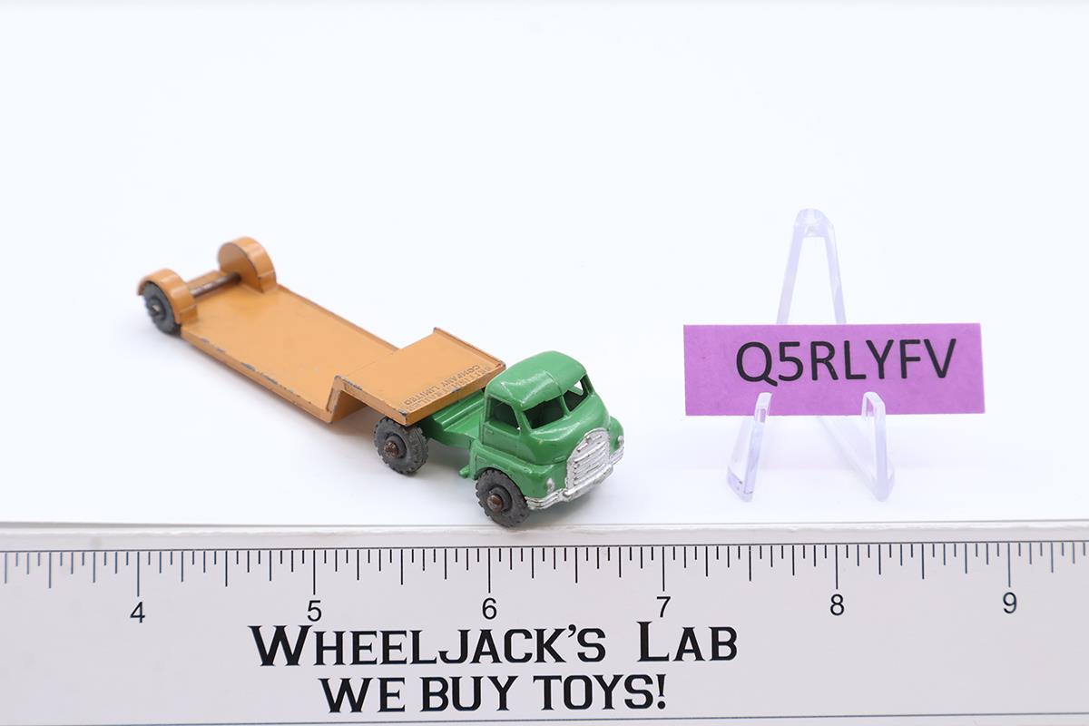 Bedford Lowloader No. 27 MOKO Lesney Matchbox 1958 Green Vintage England