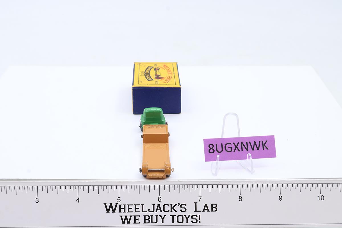 Bedford Lowloader No. 27 MOKO Lesney Matchbox 1958 Green Vintage England w/ Box