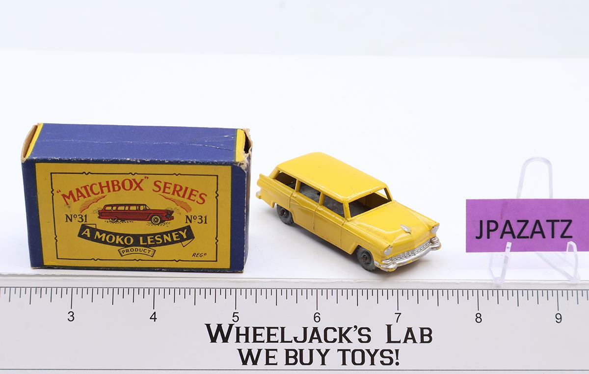 American Ford Station Wagon No. 31 MOKO Lesney Matchbox 1957 Vtg England w/ Box