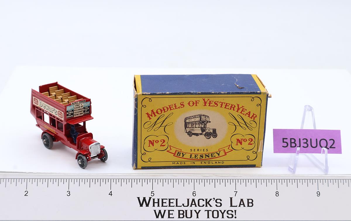 1911 B Type London Bus Y2-1 Lesney Matchbox Models of YesterYear England w/ Box