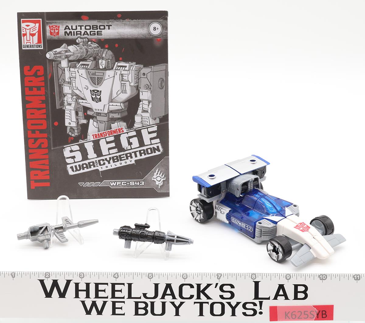 Mirage 100% Complete Transformers Siege War For Cybertron WFC 2019 Hasbro Figure