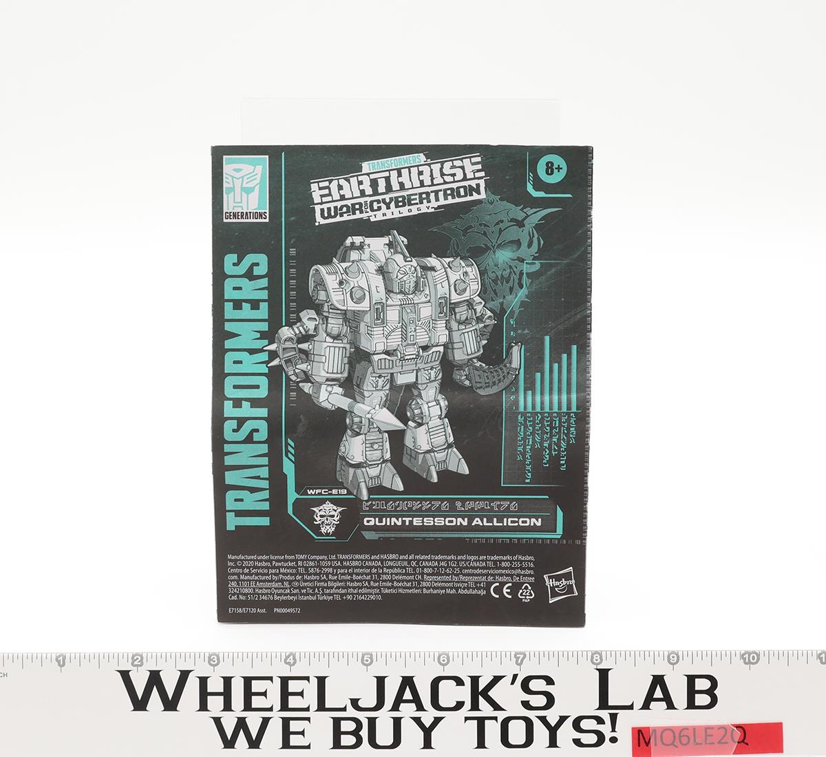 Quintesson Allicon 100% Complete Transformers Earthrise WFC 2020 Hasbro Figure