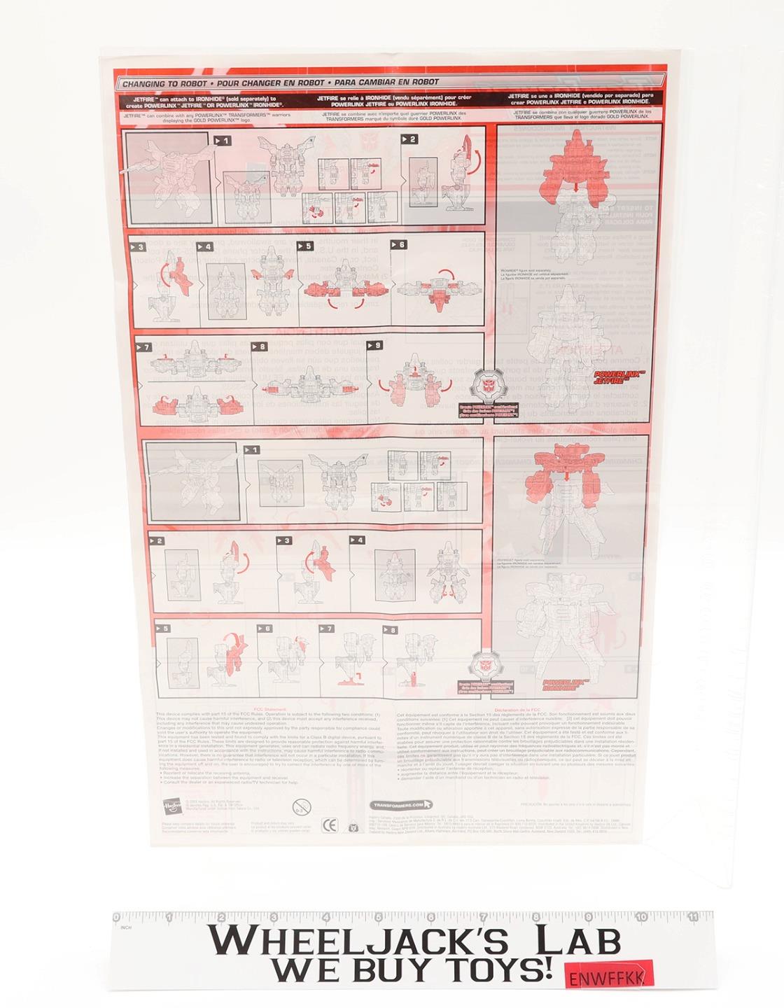 Powerlinx Jetfire Mega Class Complete Transformers Energon 2003 Hasbro Figure