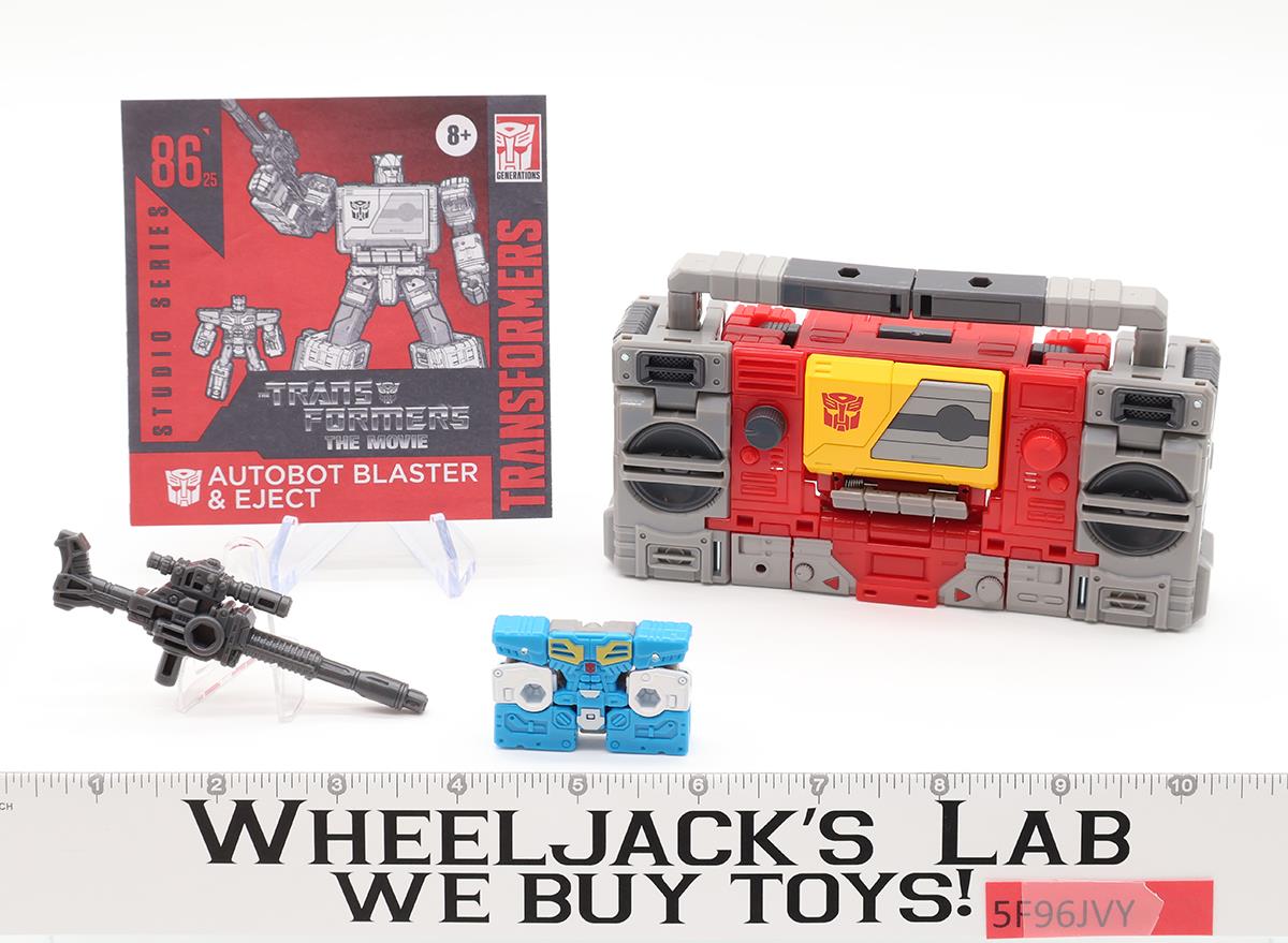 Blaster & Eject 86-25 100% Complete Transformers Studio Series The Movie Hasbro