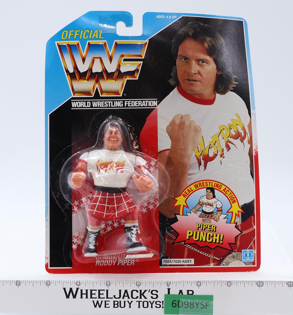 Rowdy Roddy Piper WWF Wrestling 1990 Hasbro Action Figure NEW MOSC SEALED