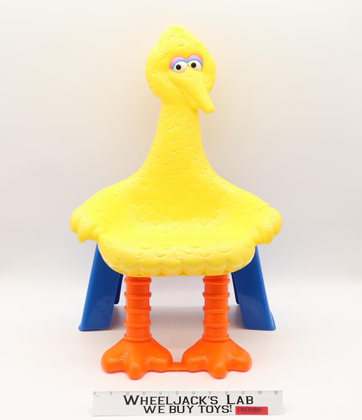 Big Bird Sesame Street 1979 Knickerbocker Preschool Child Toddler Plastic Chair